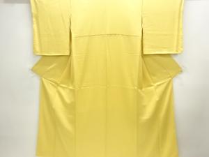 紗綾型模様織り出し一つ紋色無地着物